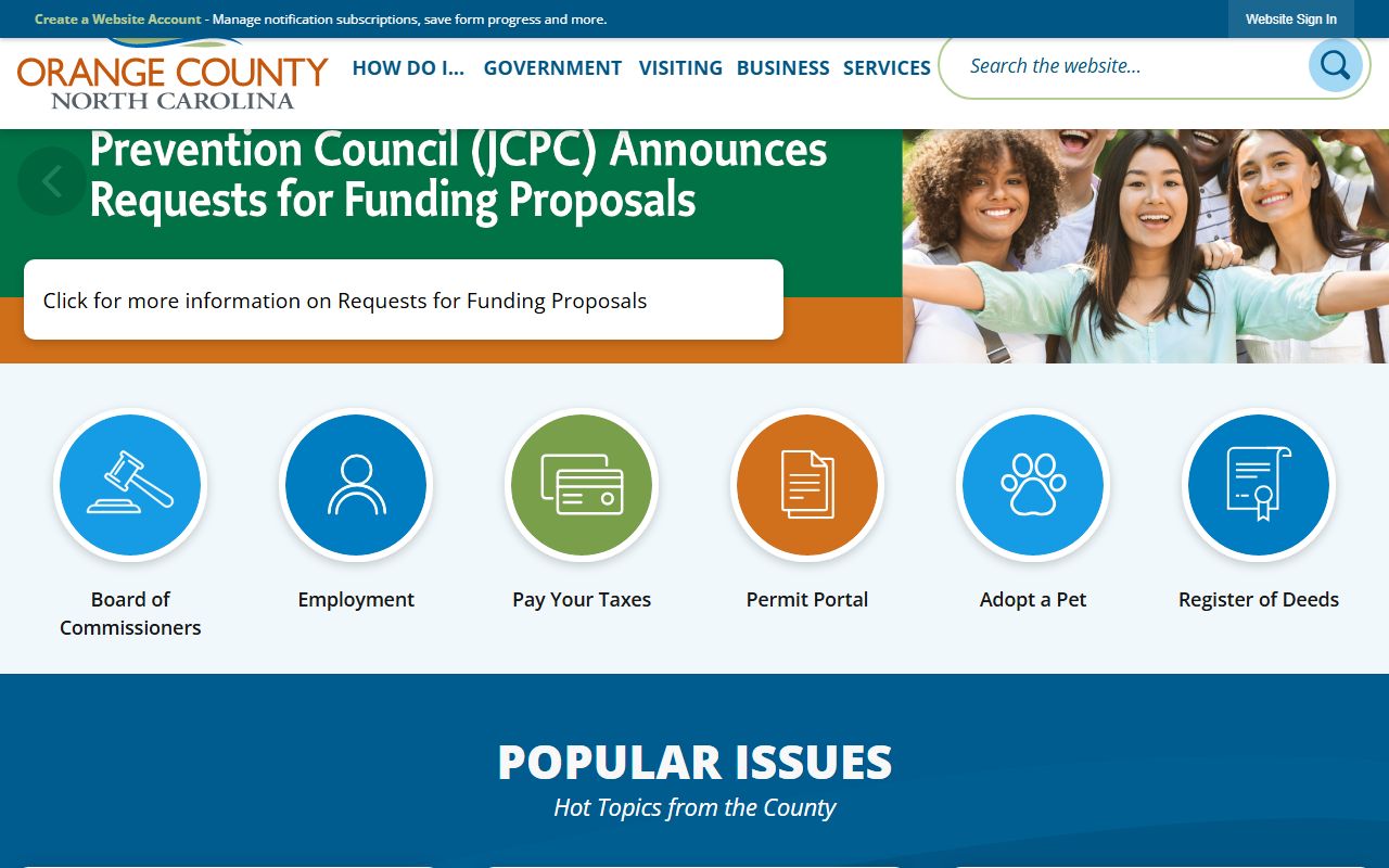 Chapel Hill town records portal for dissolution of marriage cases in Orange County