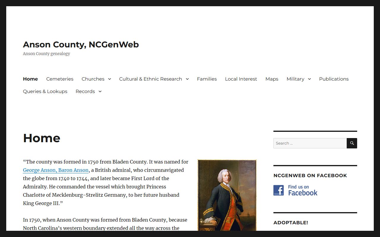Anson County NCGenWeb page with historical dissolution of marriage research tools