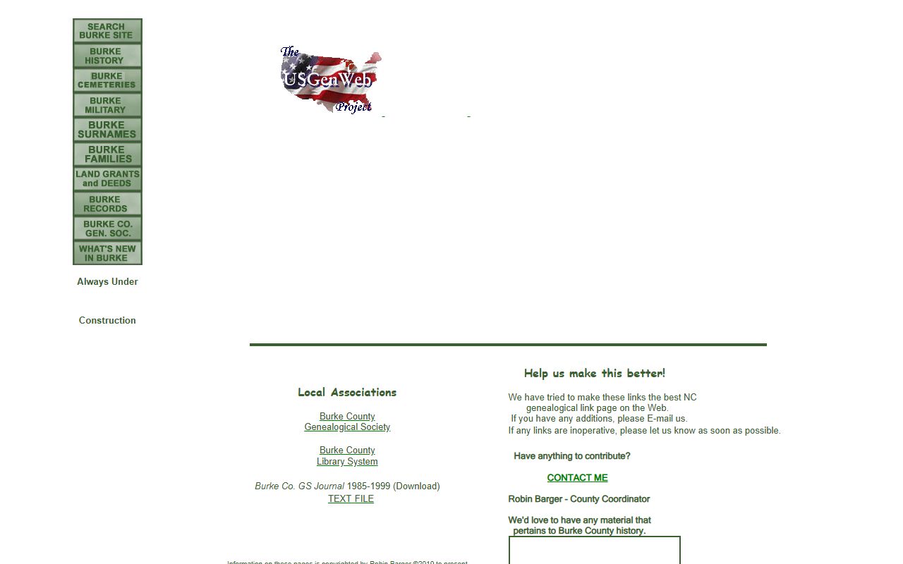 Burke County NCGenWeb genealogy resources for dissolution of marriage research