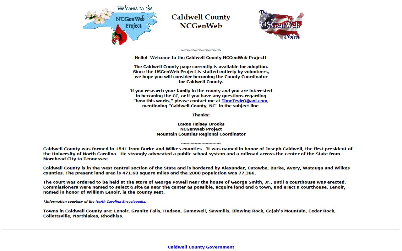 Caldwell County NCGenWeb resources for dissolution of marriage research