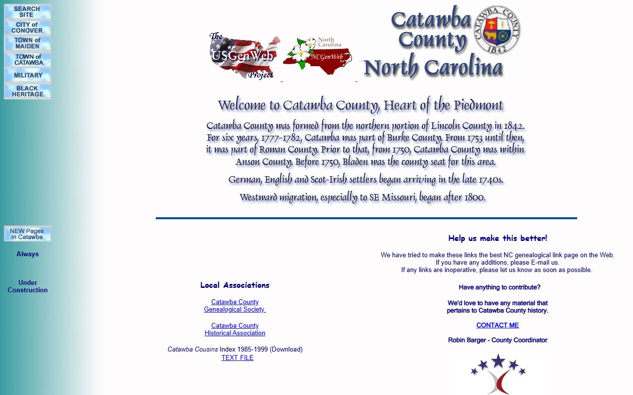 Catawba County NCGenWeb genealogy resources for dissolution of marriage research