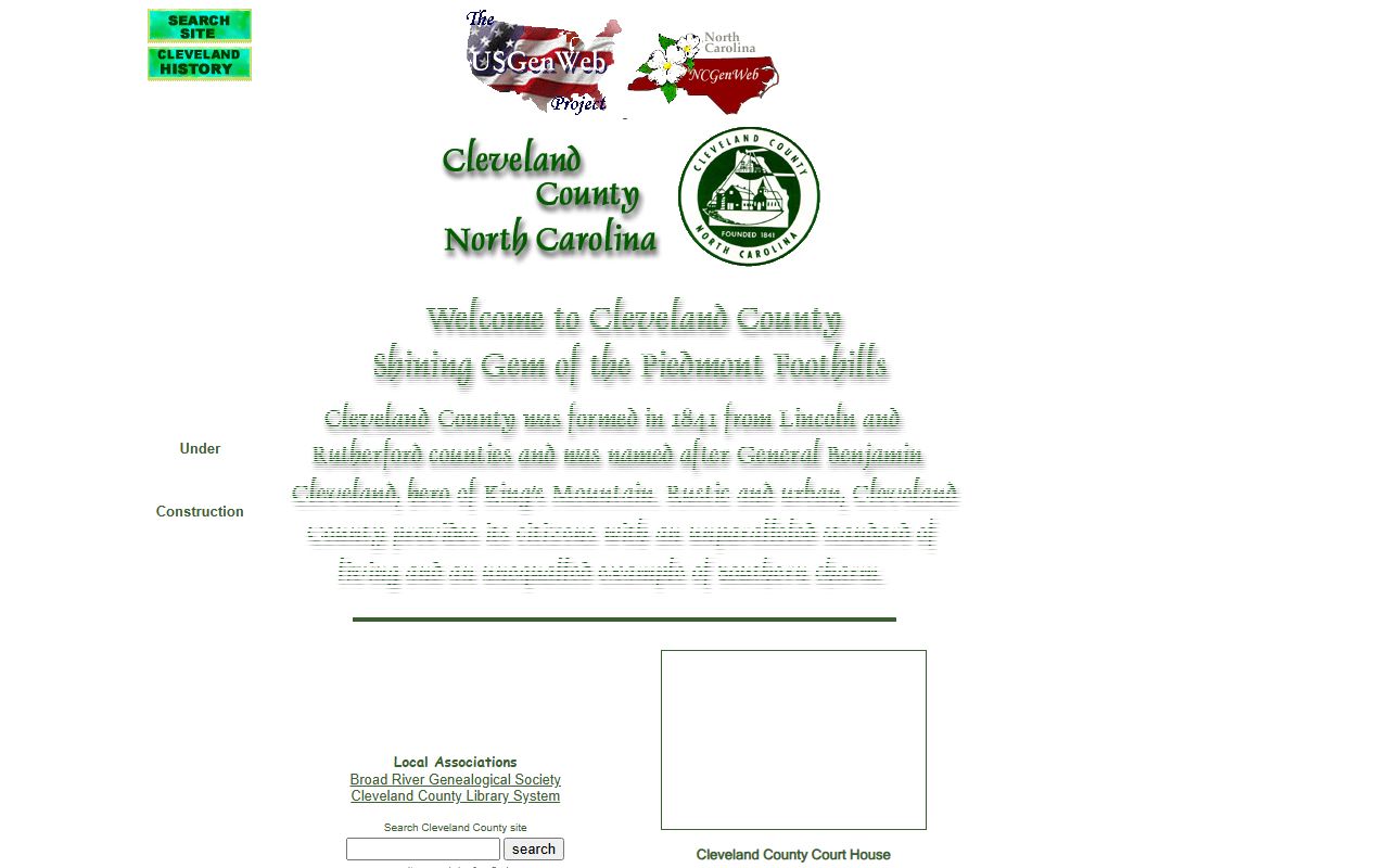 Cleveland County NCGenWeb site for dissolution of marriage and genealogy records