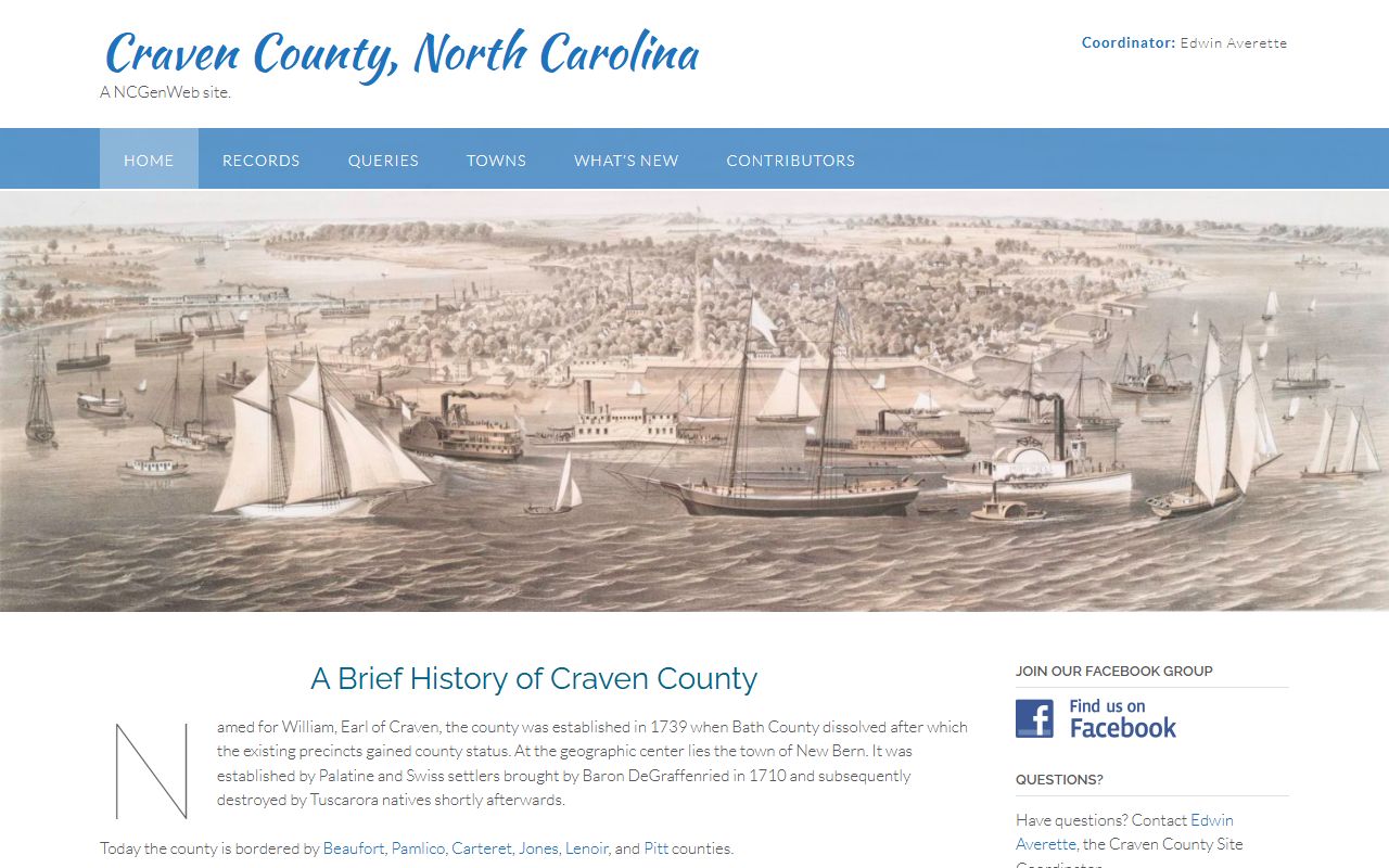 Craven County NCGenWeb genealogy and dissolution of marriage historical research