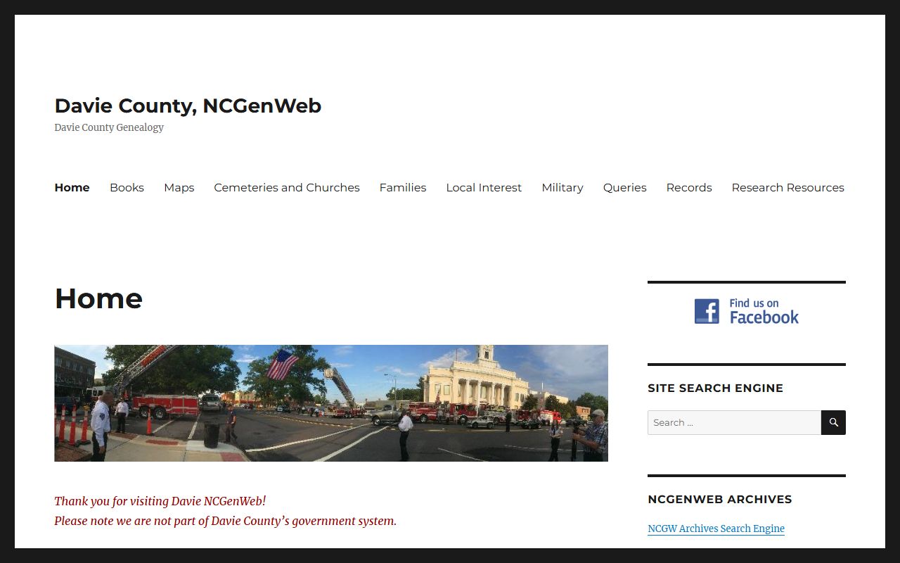 Davie County NCGenWeb genealogy and dissolution of marriage historical records