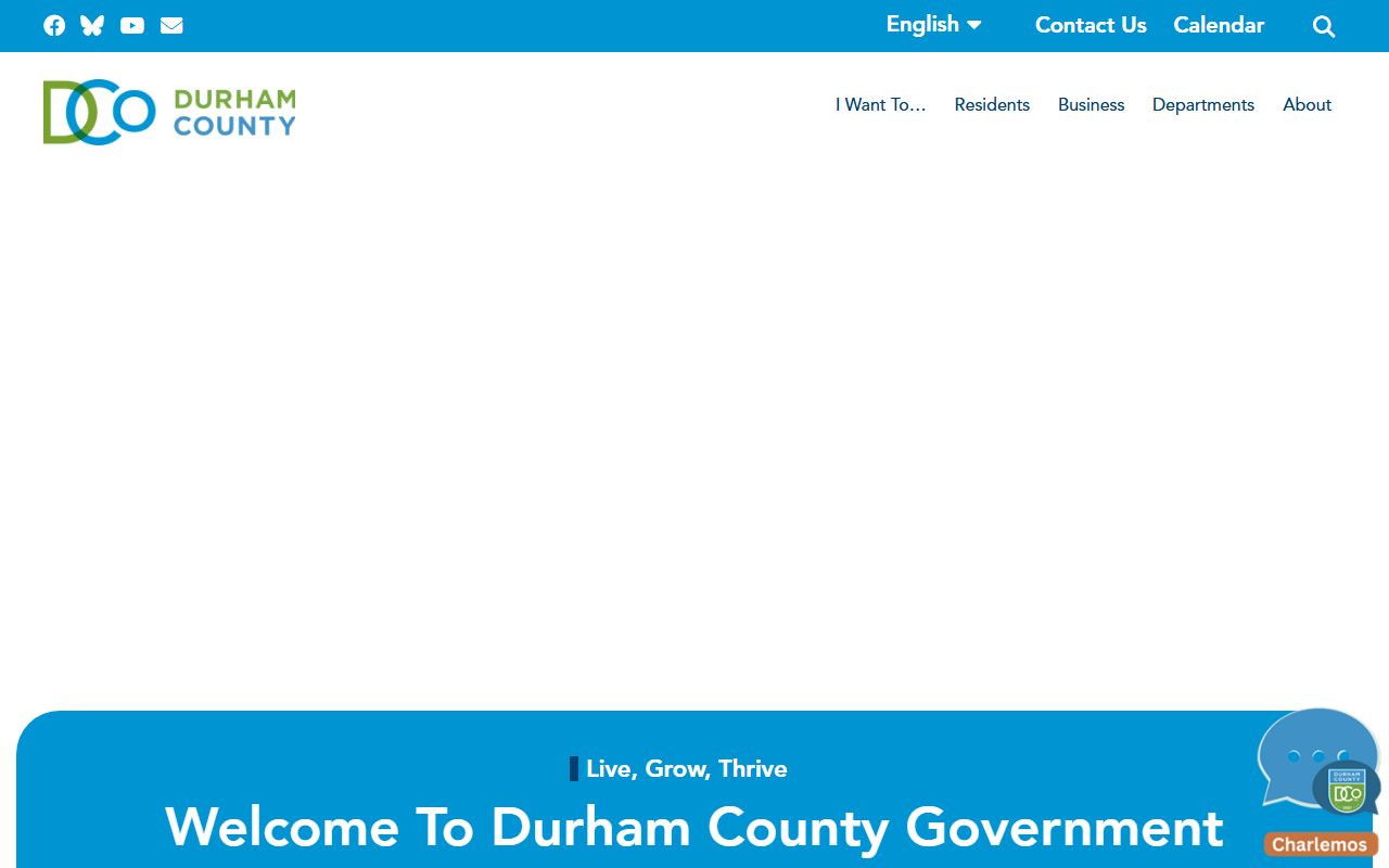 Durham County government website for dissolution of marriage record access