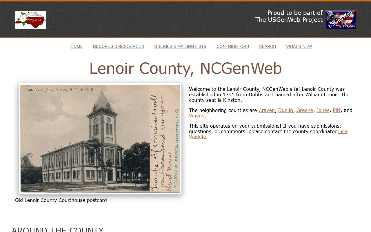Lenoir County NCGenWeb resource for dissolution of marriage historical records