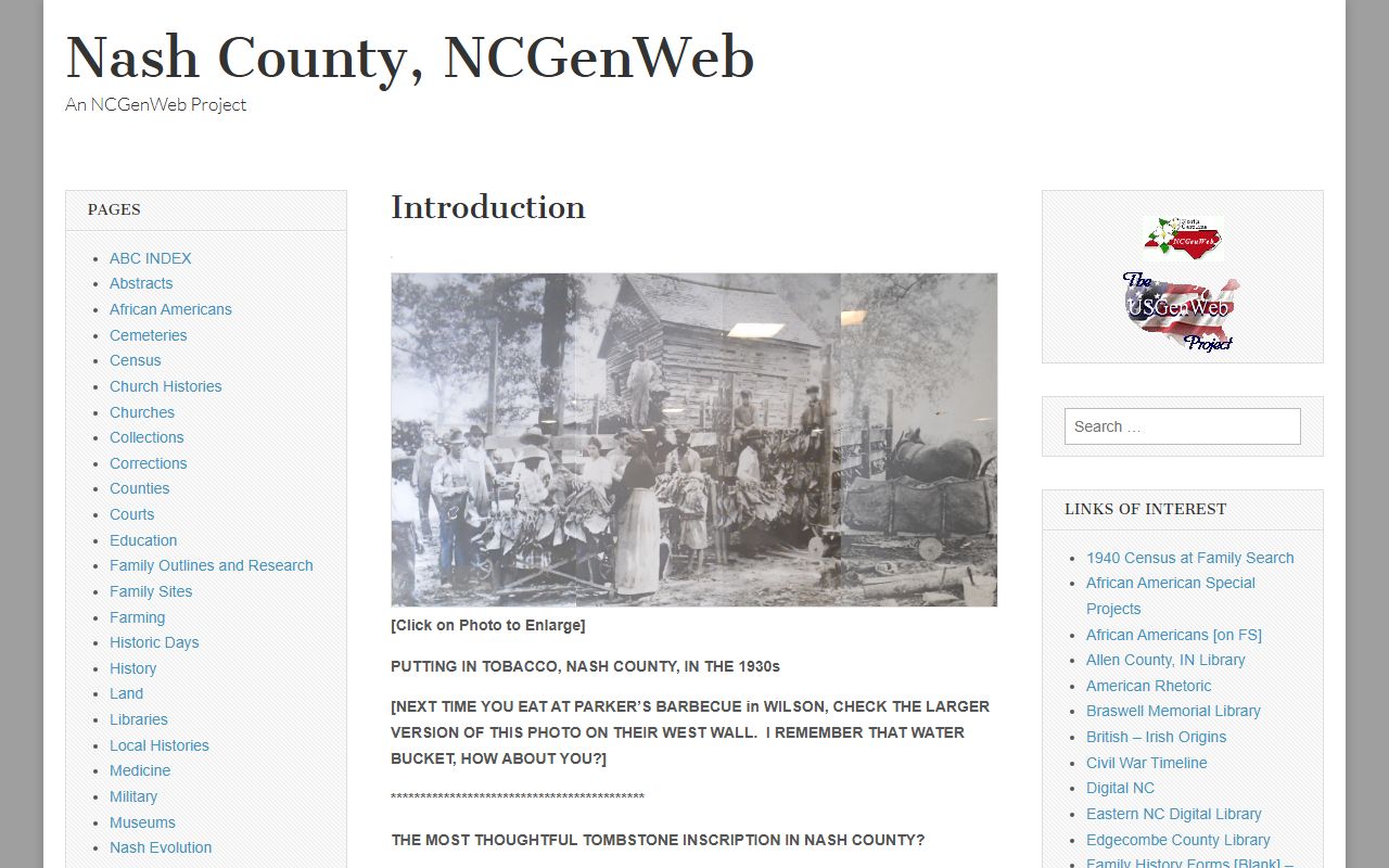Nash County NCGenWeb page for historical dissolution of marriage research