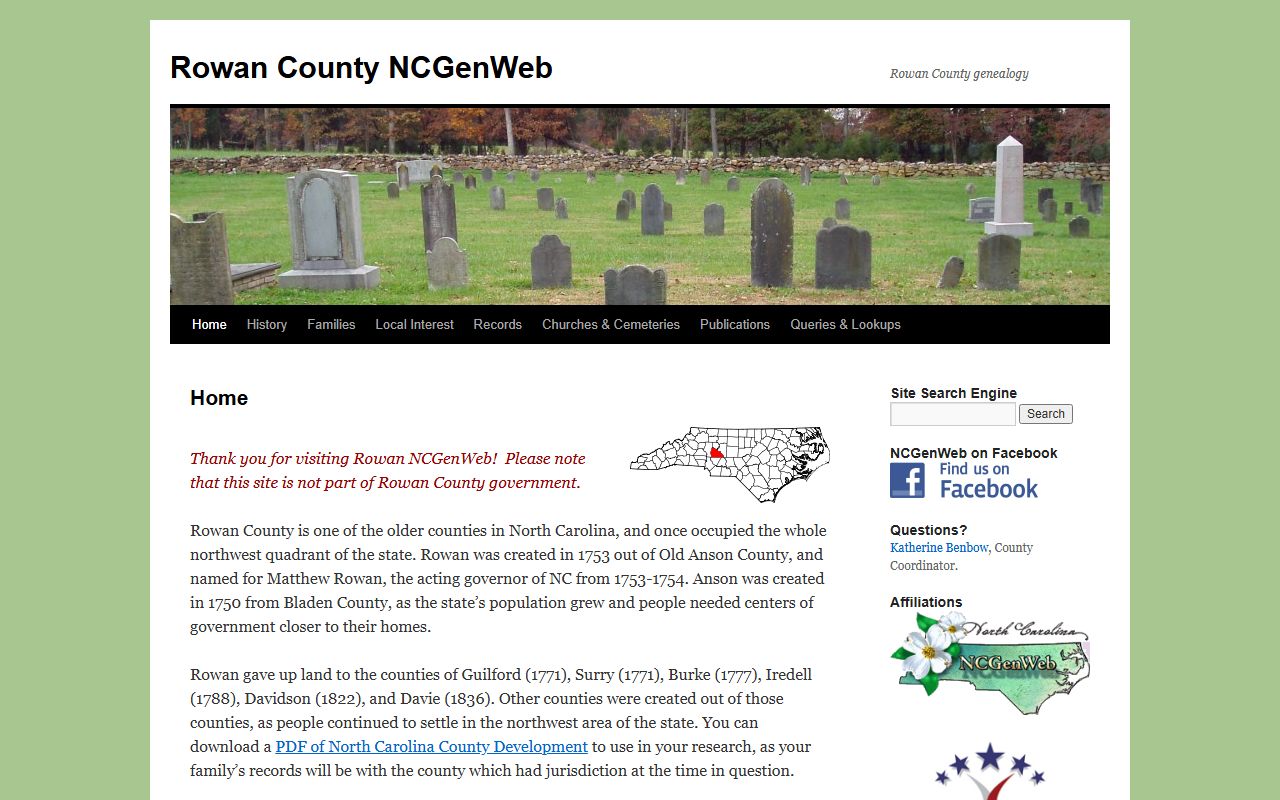 Rowan County NCGenWeb historical dissolution of marriage records