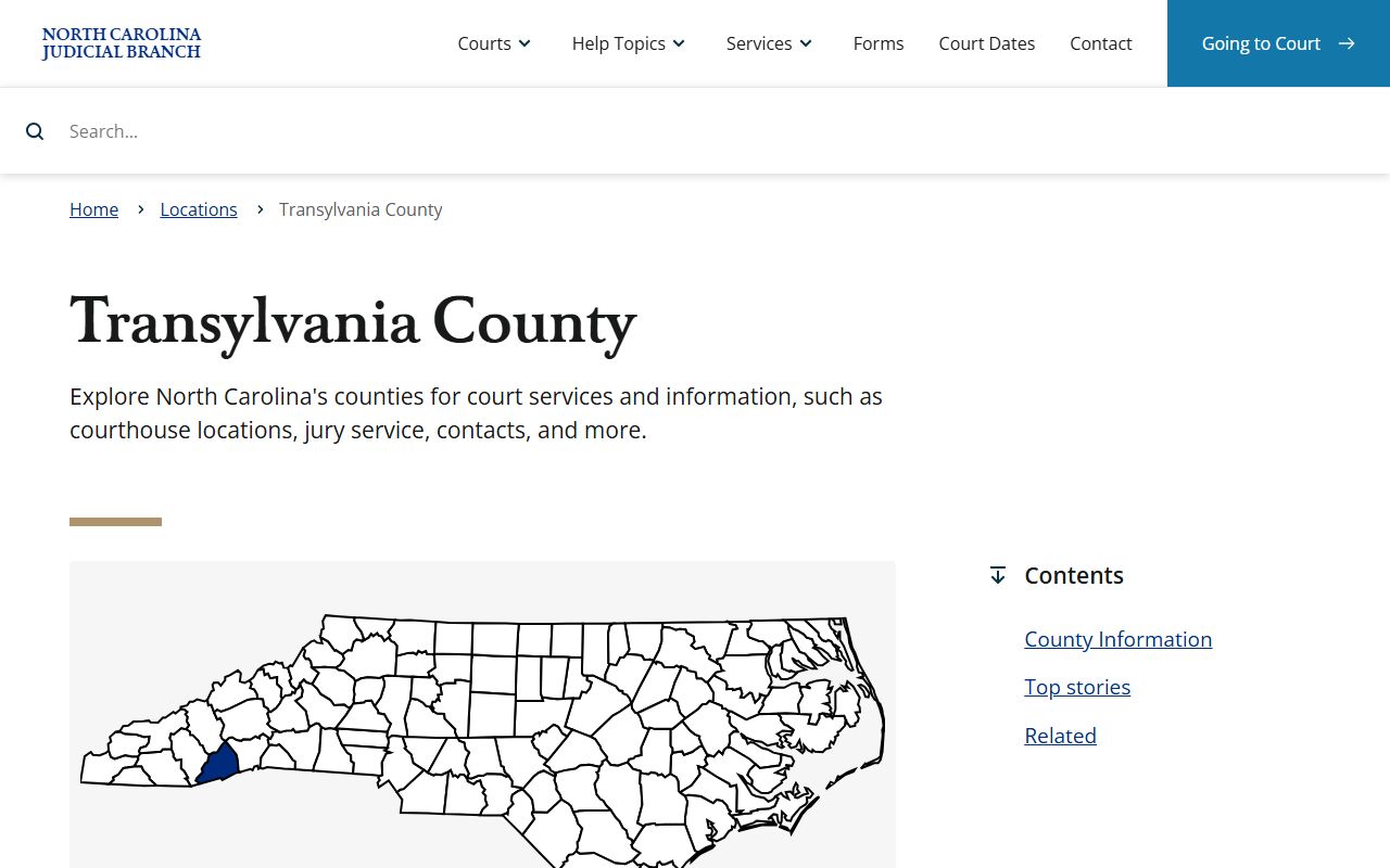 Transylvania County Clerk of Superior Court dissolution of marriage records in Brevard