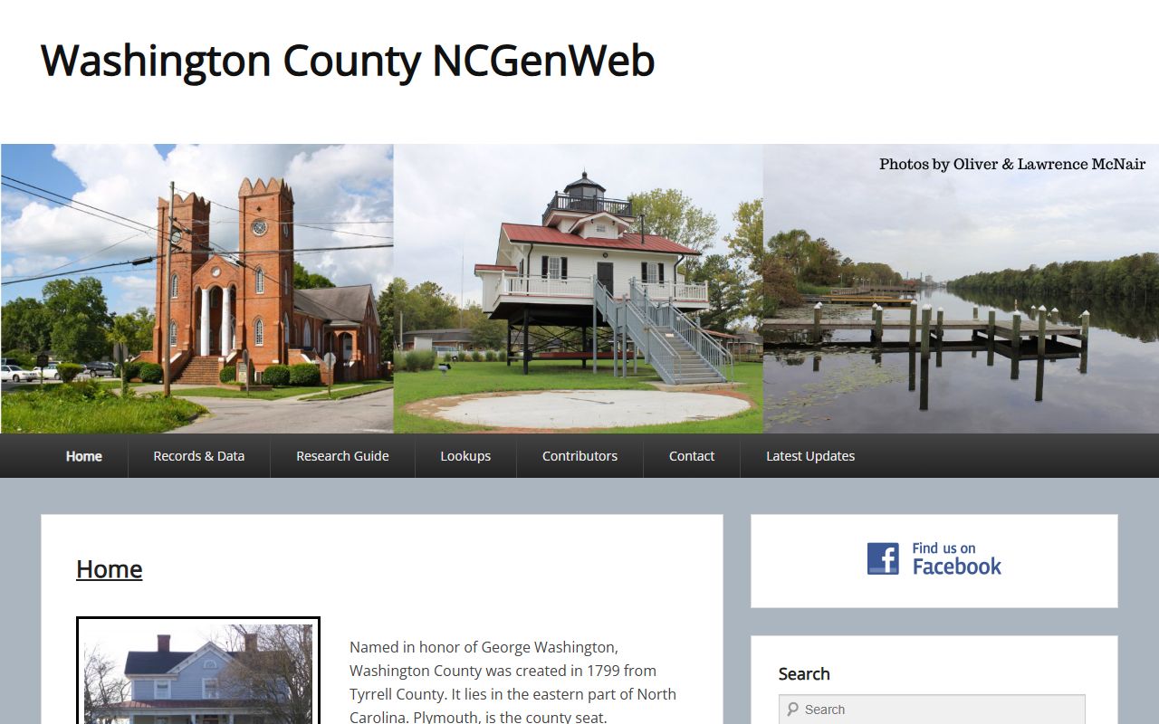 Washington County NCGenWeb page for historical dissolution of marriage genealogy research